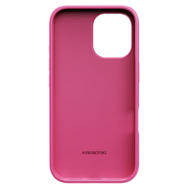 High Smartphone Schutzhülle, Kristallines Printmotiv, iPhone® 16, Rosa - Swarovski, 5700011