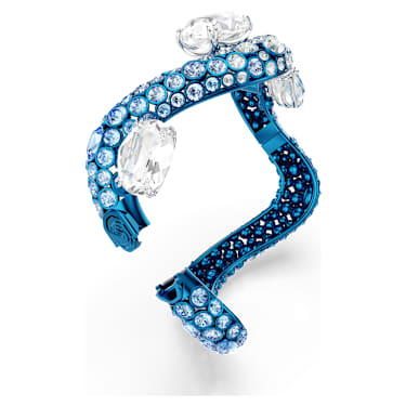 Sublima 手镯, 混合切割, 蓝色, 蓝色饰面 - Swarovski, 5700920