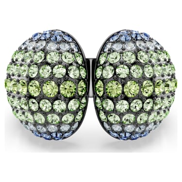 Sublima cocktail ring, Round cut, Multicolored, Ruthenium plated - Swarovski, 5700926