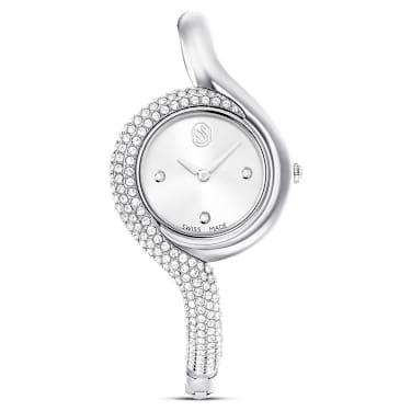 Dextera Asymmetric 워치, 스위스 메이드, 메탈 브레이슬릿, 실버 톤, 스테인리스 스틸 - Swarovski, 5700996