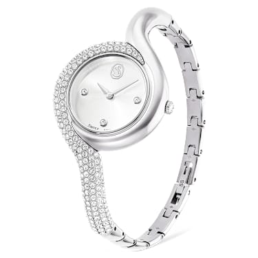 Dextera Asymmetric 워치, 스위스 메이드, 메탈 브레이슬릿, 실버 톤, 스테인리스 스틸 - Swarovski, 5700996