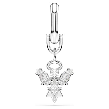 Charm Symbolica, Angelo, Bianco, Placcato rodio - Swarovski, 5701275