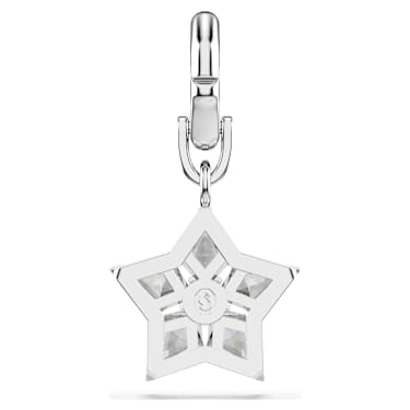 Charm Symbolica, Stella, Bianco, Placcato rodio - Swarovski, 5701276