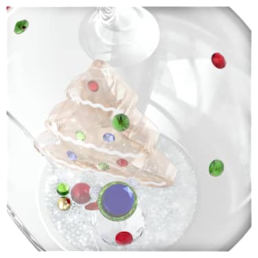Holiday Cheers Tree and Snowman Ball Ornament - Swarovski, 5701509