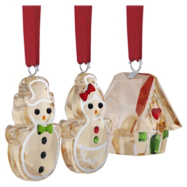 Holiday Cheers Gingerbread Ornament Set - Swarovski, 5701511