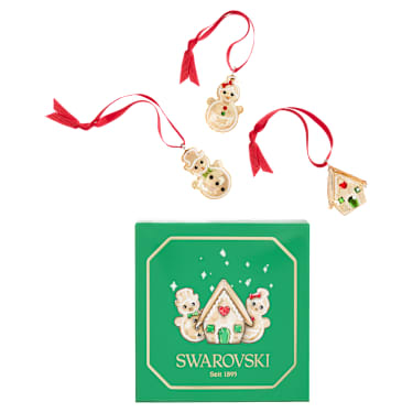 Holiday Cheers Gingerbread Ornament Set - Swarovski, 5701511