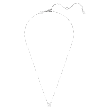 Pendentif Stilla Attract, Taille Carré, Blanc, Métal rhodié - Swarovski, 5701903