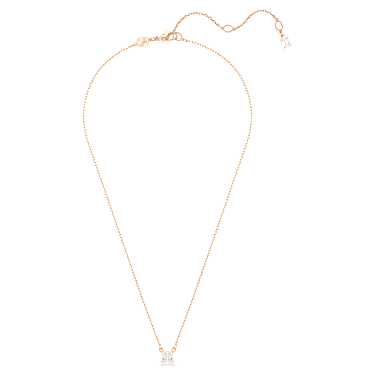 Pendentif Stilla Attract, Taille Carré, Blanc, Placage de ton or rosé - Swarovski, 5701904