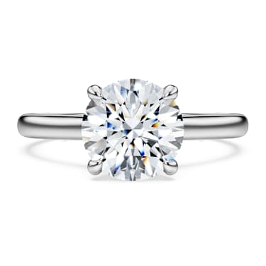 Anello solitario Eternity, Diamanti creati in laboratorio 2 ct tw, Forma rotonda, Oro bianco 18 K - Swarovski, 5702188