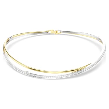 Hyperbola 초커 네크리스, 라운드 컷, 화이트, 믹스 메탈 피니시 - Swarovski, 5702408