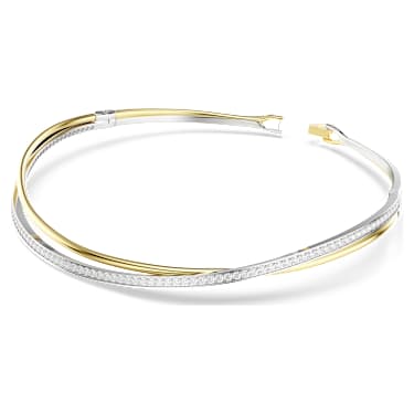 Hyperbola 초커 네크리스, 라운드 컷, 화이트, 믹스 메탈 피니시 - Swarovski, 5702408