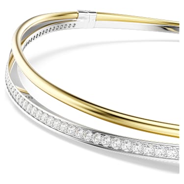 Hyperbola 초커 네크리스, 라운드 컷, 화이트, 믹스 메탈 피니시 - Swarovski, 5702408