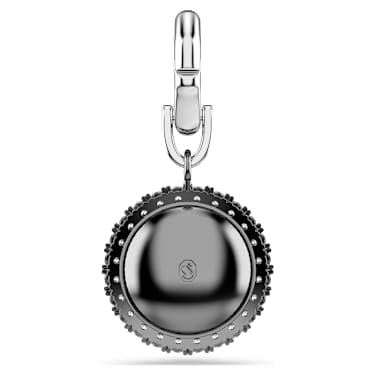 Charm Symbolica, Cigno, Nero, Placcato rodio - Swarovski, 5702700