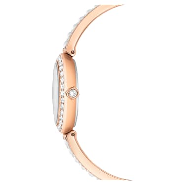 Matrix Pearl Bangle 워치, 스위스 메이드, 크리스털 브레이슬릿, 화이트, 로즈 골드 톤 피니시 - Swarovski, 5705406