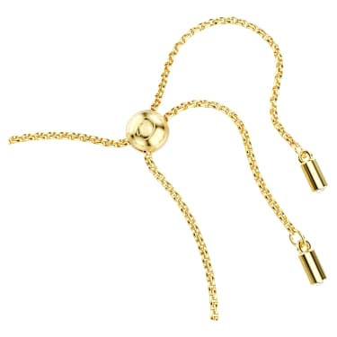 Brățară Tennis Imber, Diverse tăieturi rotunde, Alb, Placat cu auriu - Swarovski, 5705450