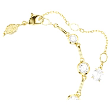 Imber armband, Verschillende ronde slijpvormen, Wit, ‎18k gouden afwerking - Swarovski, 5705465