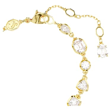 Bracelet Tennis Imber, Tailles variées, Blanc, Placage de ton or - Swarovski, 5705471