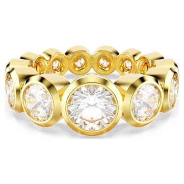 Imber 戒指, 混合圓形切割, 白色, 鍍金色色調 - Swarovski, 5705474