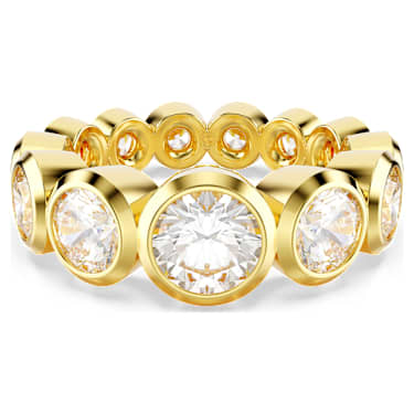 Imber 戒指, 混合圓形切割, 白色, 鍍金色色調 - Swarovski, 5705474