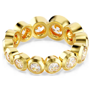 Imber 戒指, 混合圓形切割, 白色, 鍍金色色調 - Swarovski, 5705474