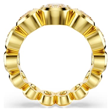 Imber 戒指, 混合圓形切割, 白色, 鍍金色色調 - Swarovski, 5705474