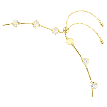 Imber 네크리스, 마그네틱 클로저, 믹스 컷, 화이트, 18K 골드 피니시 - Swarovski, 5705481