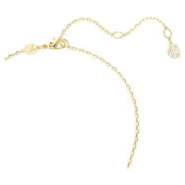 Chroma pendant, Octagon cut, Green, Gold-tone plated - Swarovski, 5705580