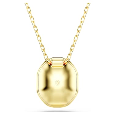 Chroma pendant, Octagon cut, Green, Gold-tone plated - Swarovski, 5705580