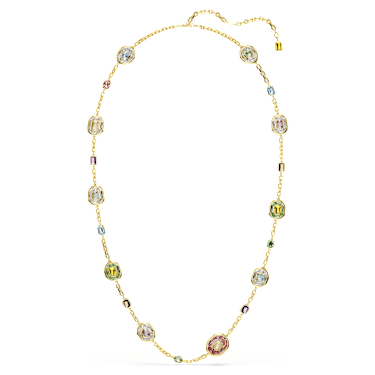 Chroma ネックレス, オクタゴンカット, マルチカラー, ゴールドトーン・プレーティング | Swarovski