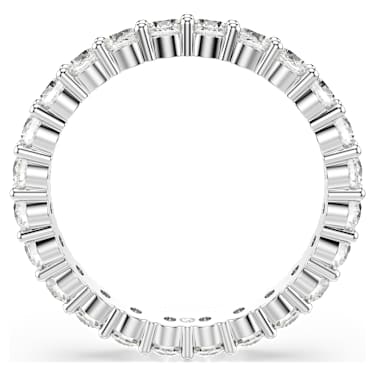 Matrix Vittore 戒指, 圆形切割, 白色, 银色润饰 - Swarovski, 5705601