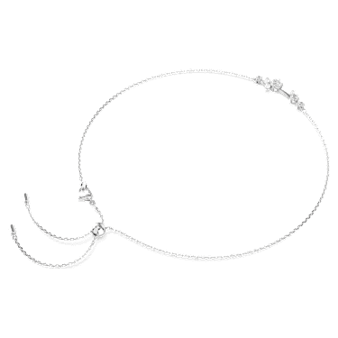 Constella Halskette, Kristallperle, Rundschliffe, Weiß, Rhodiniert - Swarovski, 5705626