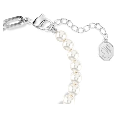 Swan 브레이슬릿, 크리스털 펄, 스완, 블랙, 믹스 메탈 피니시 - Swarovski, 5705720