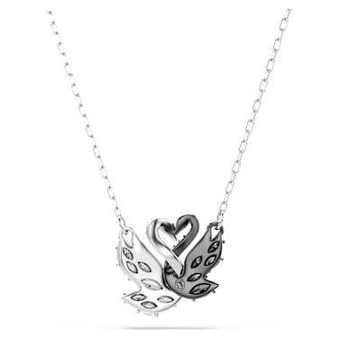 Swan 鏈墜, 天鵝, 黑色, 多種金屬潤飾 - Swarovski, 5705721