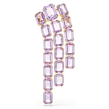 Millenia brooch, Octagon cut, Gold-tone plated - Swarovski, 5705756