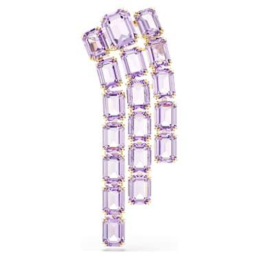 【user_a1181a5a】Swarovski Milena ブローチ Millenia ブローチ, オクタゴンカット, パープル, 18Kゴールド