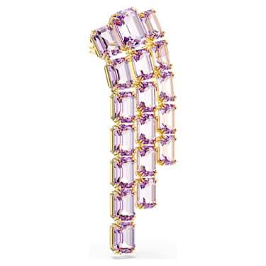 Millenia brooch, Octagon cut, Gold-tone plated - Swarovski, 5705756