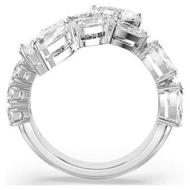 Anillo Matrix, Tallas mixtas, Blanco, Baño de rodio - Swarovski, 5705759