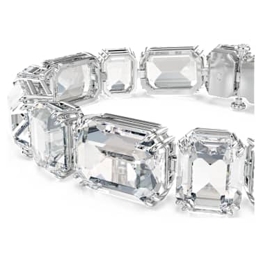 Millenia Tennis 브레이슬릿, 옥타곤 컷, 화이트, 로듐 플래팅 - Swarovski, 5705770