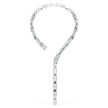 Collier Tennis Millenia, Taille octogonale, Blanc, Métal rhodié - Swarovski, 5705789