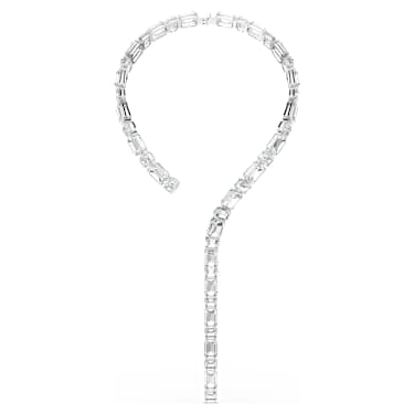 Collar Tennis Millenia, Talla octogonal, Blanco, Baño de rodio - Swarovski, 5705789