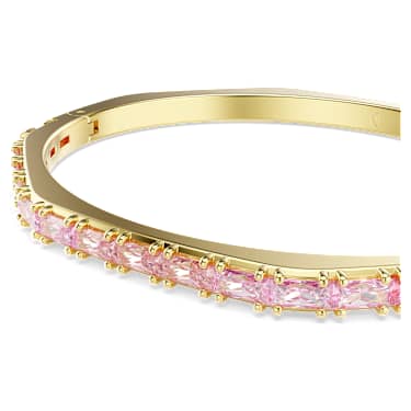 Bracelet-jonc Matrix, Taille baguette, Forme octogonale, Rose, Doré à l’or 18 carats (750/1000) - Swarovski, 5705791