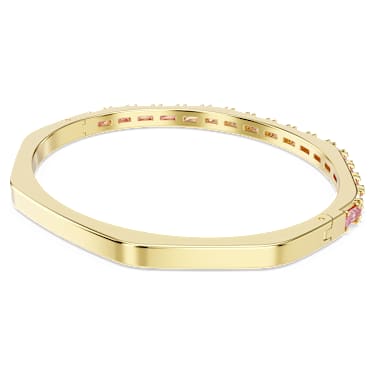 Bracelet-jonc Matrix, Taille baguette, Forme octogonale, Rose, Doré à l’or 18 carats (750/1000) - Swarovski, 5705791