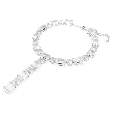 Millenia Halskette, Verschiedene Schliffe, Weiß, Rhodiniert - Swarovski, 5705799