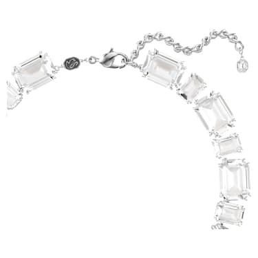 Millenia Halskette, Verschiedene Schliffe, Weiß, Rhodiniert - Swarovski, 5705799