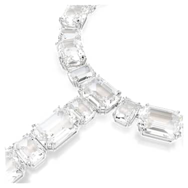 Millenia Halskette, Verschiedene Schliffe, Weiß, Rhodiniert - Swarovski, 5705799