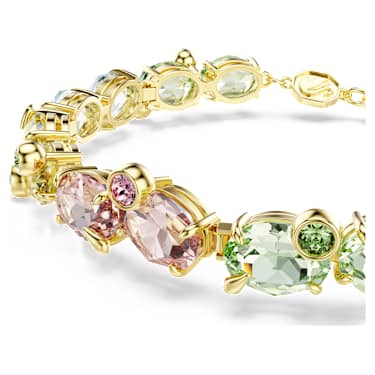 Brățară Gema, Tăieturi mixte, Multicoloră, Finisaj din aur de 18k - Swarovski, 5705808