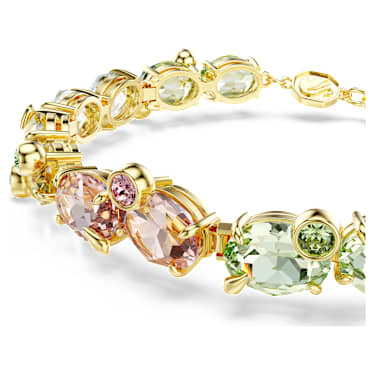 Bracelet Tennis Gema, Tailles variées, Multicolore, Placage de ton or - Swarovski, 5705808