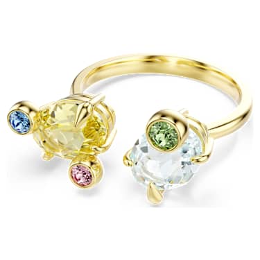 Gema Ring, Set (3), Verschiedene Schliffe, Mehrfarbig, 18K Goldbeschichtet - Swarovski, 5705813