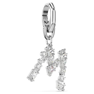Charm Symbolica, M, Bianco, Placcato rodio - Swarovski, 5706329