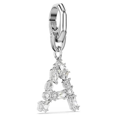 Symbolica Charm, A, Weiß, Rhodiniert - Swarovski, 5706333